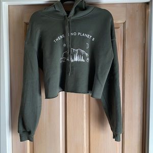 There is No Planet B crop sweatshirt